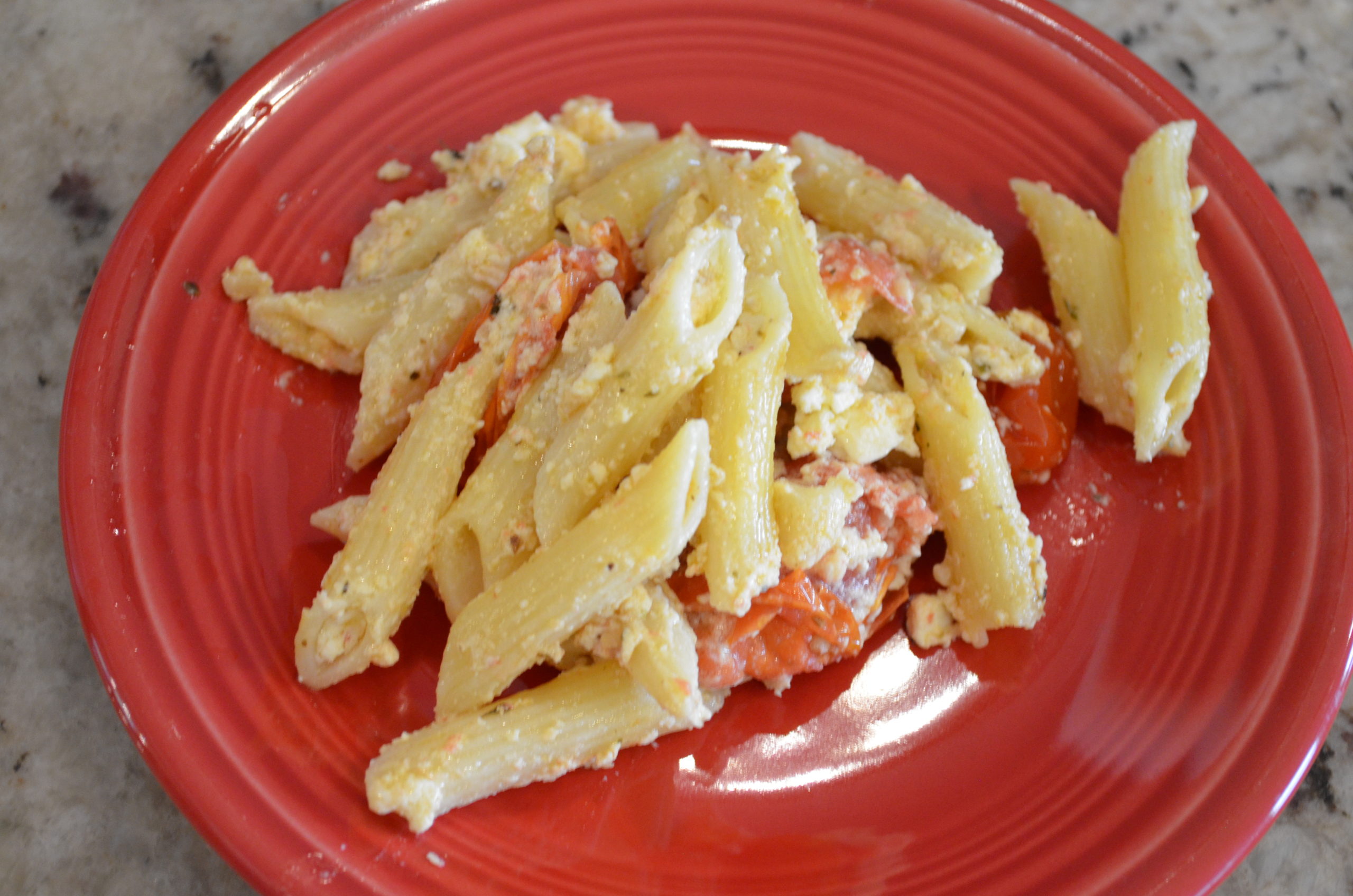 Easy and Delicious Feta, Tomato, Pasta Bake