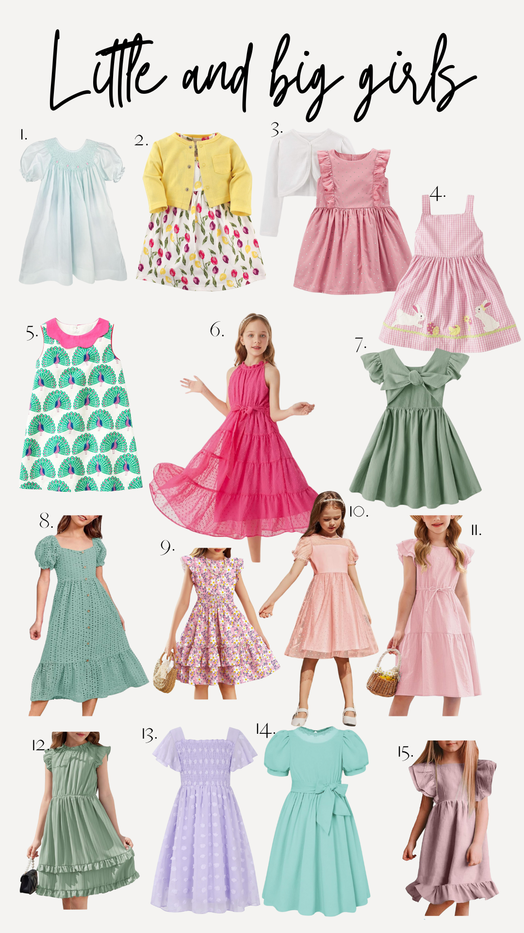 Spring dress clothes for kids